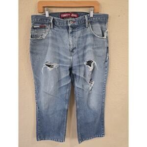 Vintage Tommy Hilfiger Distressed Jeans, Size 36x30